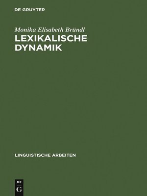 cover image of Lexikalische Dynamik